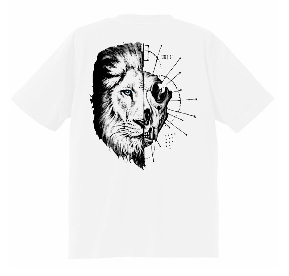 Lion Half Skull TEE