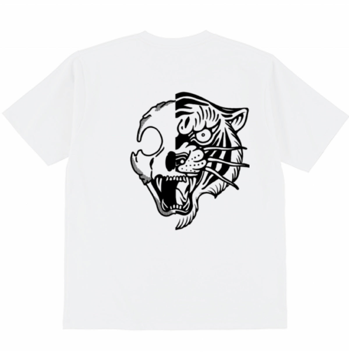 SS same blood Tee　Tiger Half skull